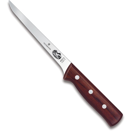 Swiss Army Brands 40013 Kitchen Wood Boning 6In Straight, Narrow, Stiff Blade, 0.5In Width At Handle Wood *Net* VIC-5.6406.15